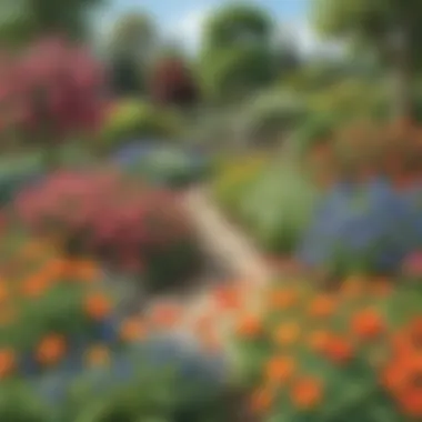 Blooming Flowers in a Garden Blooming Flowers in a Garden