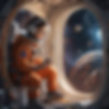 Immersive Space Mission Exploration STEM activity featuring a child exploring a simulated space mission