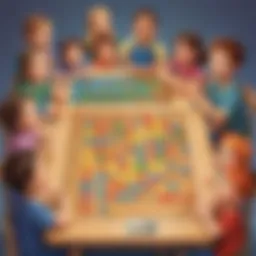 Children engaging in a fun multiplication game