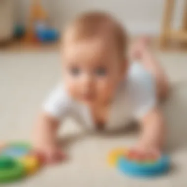 Physical Development Infant enjoying tummy time for physical development