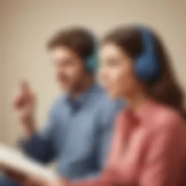 Illustrating Growth Through Enhanced Listening An illustration of personal and professional growth through listening