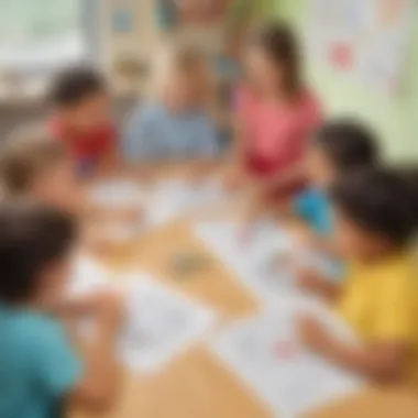 Group activity focusing on collaborative writing
