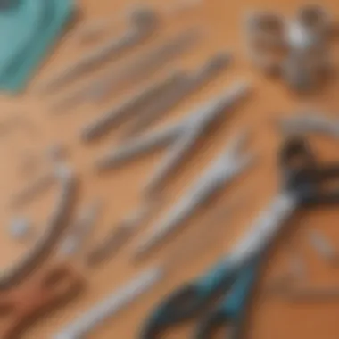 Essential Crafting Tools for Beginners An assortment of crafting tools, including scissors and glue