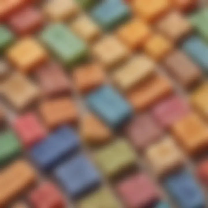 Finished bars of soap displayed attractively