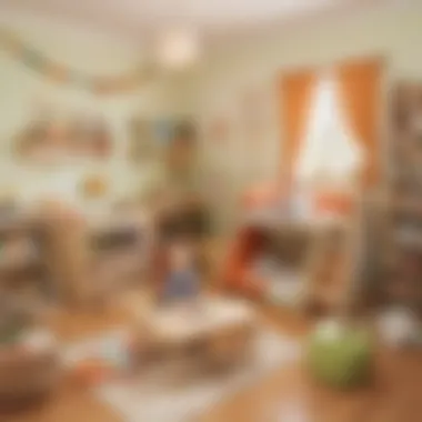 A cozy environment set up for safe and stimulating play.