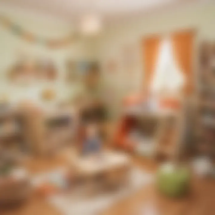 A cozy environment set up for safe and stimulating play.