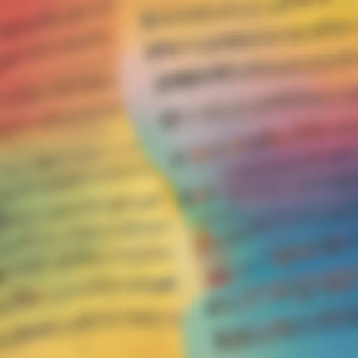 Illustration of colorful and interactive music worksheets for children