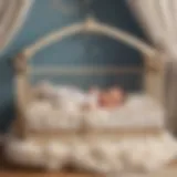 Newborn baby sleeping peacefully in a cozy crib