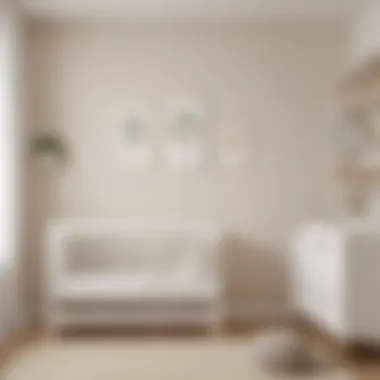 Serene Minimalist Nursery A serene nursery with minimalist decor