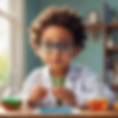 Scientific Exploration Preschooler participating in science experiment