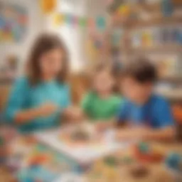 Kids enjoying a DIY craft activity