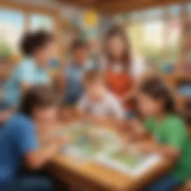 Learning Through Play Kids playing interactive educational games