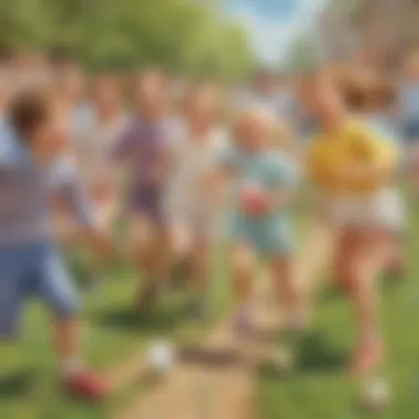 Egg-citing Relay Race Exciting Easter egg relay race for kids