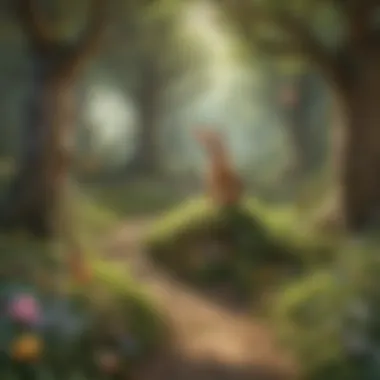Enchanted Forest Themed Easter Hunt Setting Enchanted Forest Themed Easter Hunt Setting