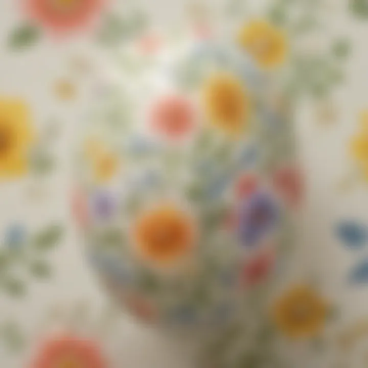 Egg decorated with delicate floral motifs