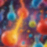 Colorful Chemical Reactions in Motion