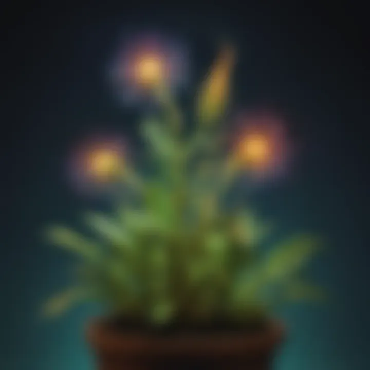 Glowing Plant Growth Experiment