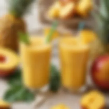 Tropical Paradise Mango Pineapple smoothie