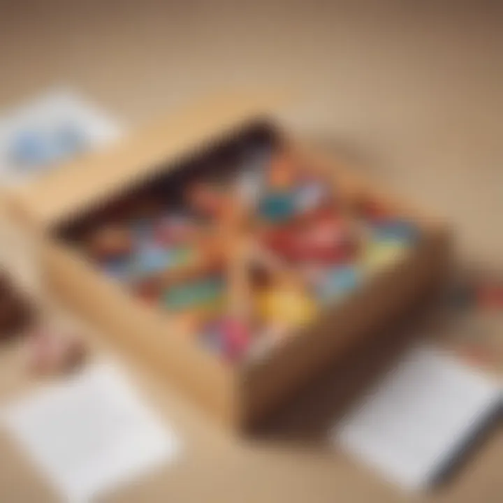 A creative gift box filled with playful items designed to surprise the recipient.