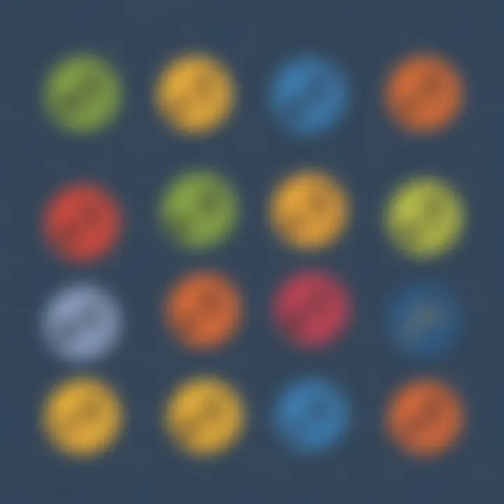 Educational music theory symbols in a minimalist design
