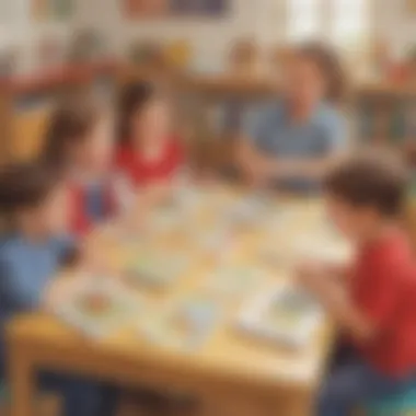 Language Development Playful Activities Illustration representing language development through playful learning activities