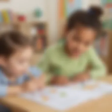 Illustration depicting the educational advantages of incorporating printable assessments in preschool settings