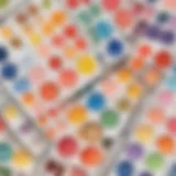 A palette of vibrant watercolor paints