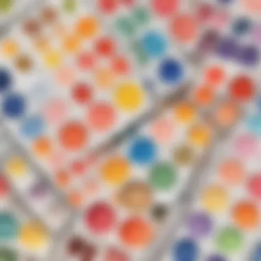 A palette of vibrant watercolor paints
