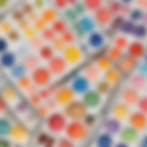 A palette of vibrant watercolor paints
