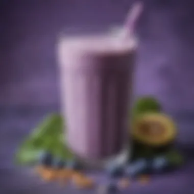 Refreshing Blueberry Kale Smoothie with Almond Milk Refreshing Blueberry Kale Smoothie with Almond Milk