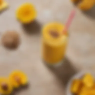 Energizing Mango Ginger Turmeric Smoothie with Flaxseeds Energizing Mango Ginger Turmeric Smoothie with Flaxseeds