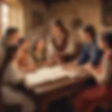 Children engaged in a Bible trivia game, showcasing teamwork and enthusiasm.