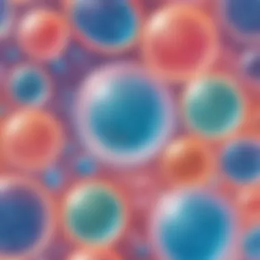 The Science Behind Bubble Formation A scientific illustration depicting the chemistry of bubble formation