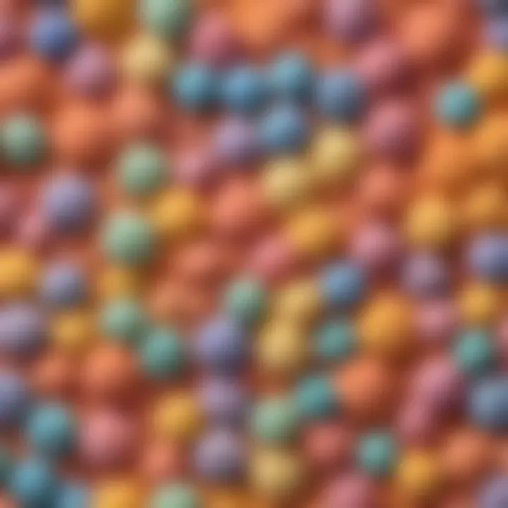 Close-up view of bubble mix powder showcasing its fine texture and composition