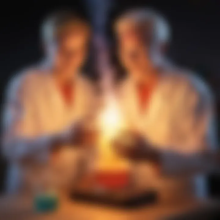 Glowing Chemical Reaction Experiment