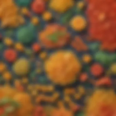 An educational setting where children engage in making colored pasta.
