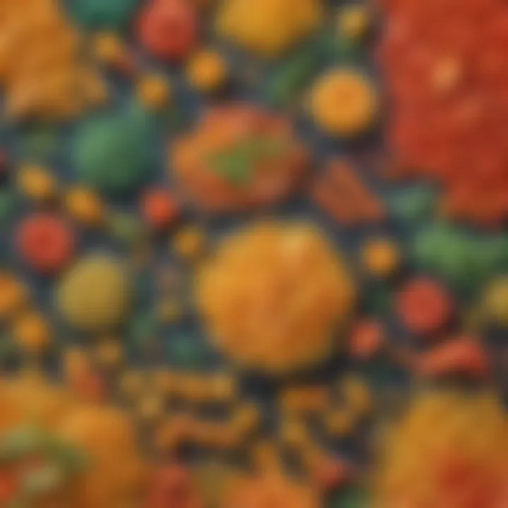 An educational setting where children engage in making colored pasta.