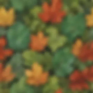 Artistic Exploration of Nature's Beauty Nature-inspired artwork with leaves and twigs