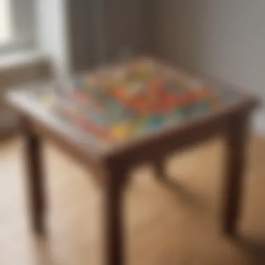 Elegant Lego Table Finish