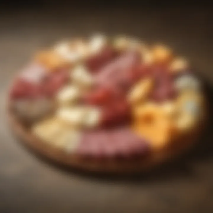 Elegant Presentation of Meat and Cheese Tray