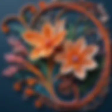 Elegant Paper Quilling Design Elegant paper quilling design