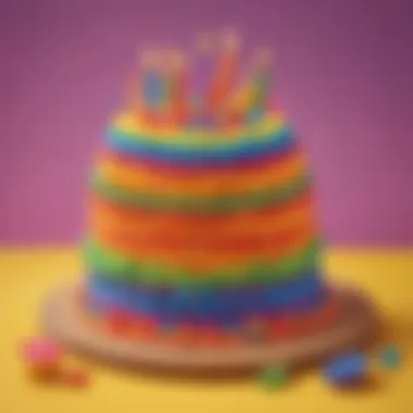 Colorful Play-Doh Cake Creation