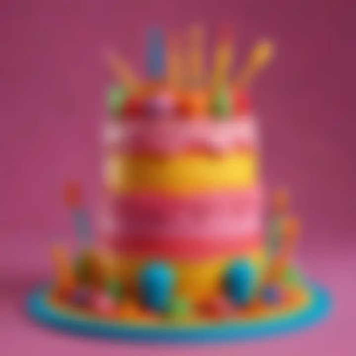 Playful Play-Doh Cake Design