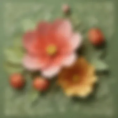 Floral Delicacy in Paper Intricate Floral Cutouts on Construction Scrapbook Paper