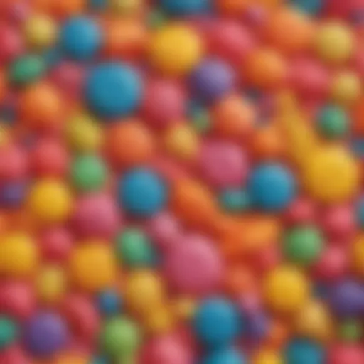 Colorful Play Dough Candy Sculptures