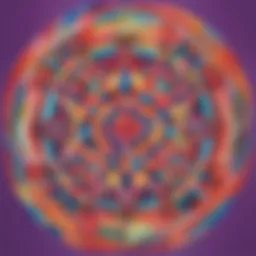 Colorful Abstract Geometric Art Craft