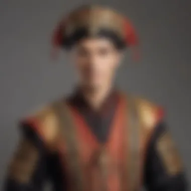 A cultural-themed costume reflecting global traditions.
