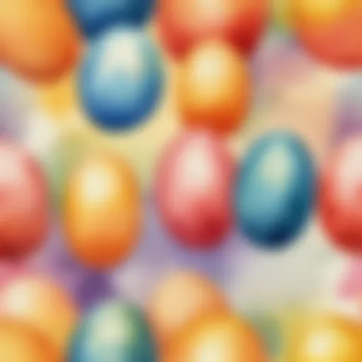 Abstract watercolor egg design