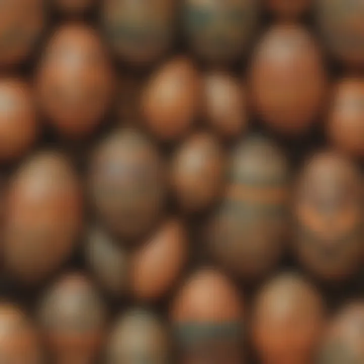 Geometric patterns on egg masterpiece