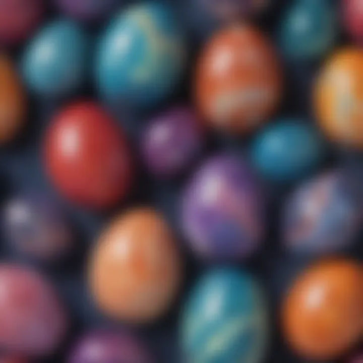 Marbled galaxy egg creation